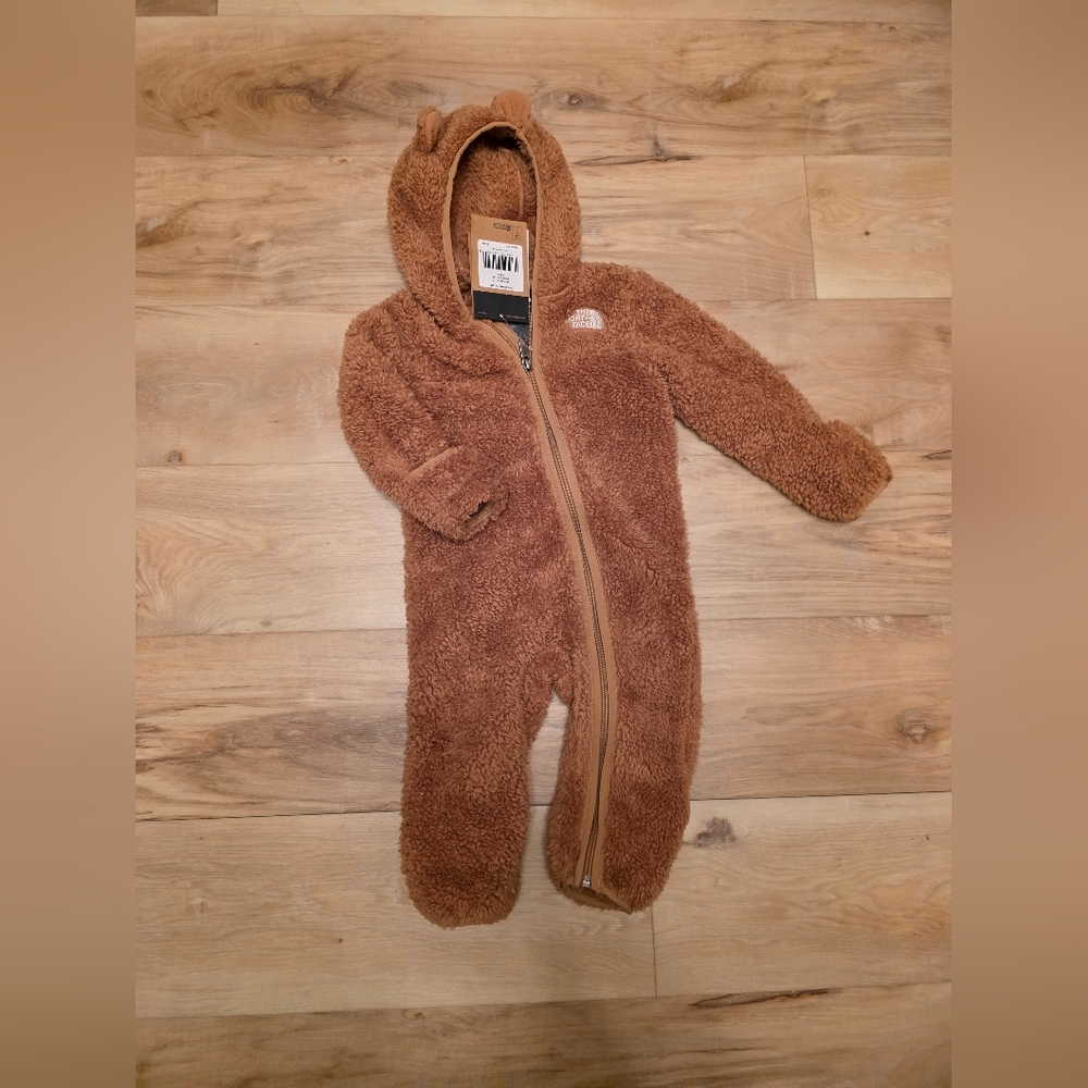 The North Face Brown Fleece Baby One Piece